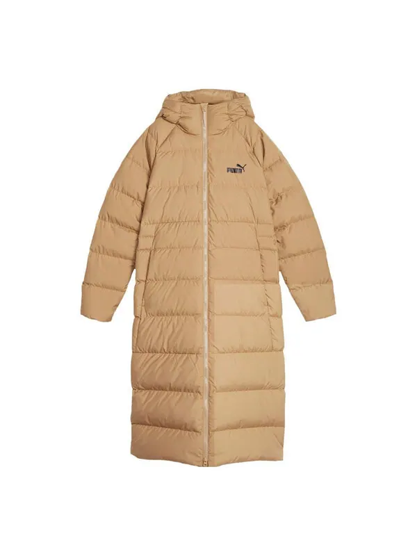 Куртка long hooded down coat 'beige' Puma — изображение 1 из 2, бежевый
