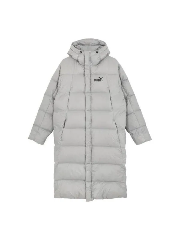 Куртка lightweight hooded down coat 'grey' Puma — изображение 1 из 4, серый