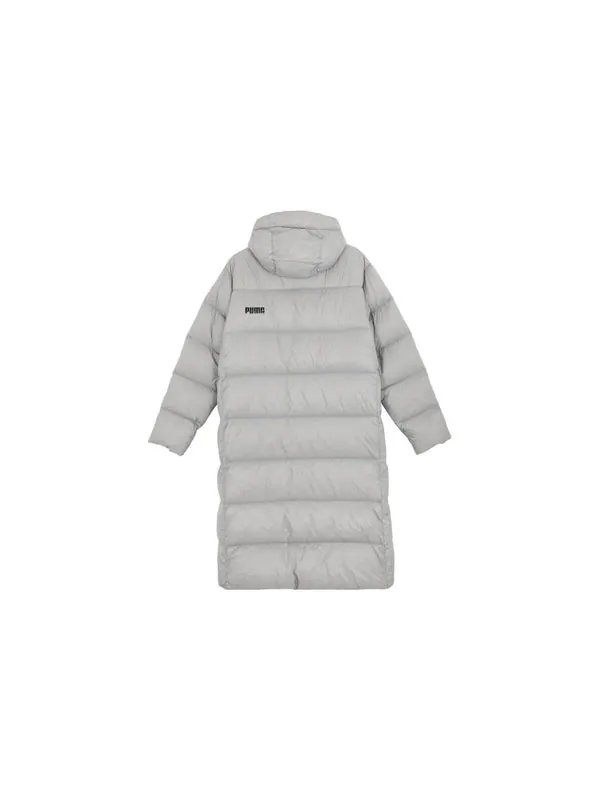 Куртка lightweight hooded down coat 'grey' Puma — изображение 2 из 4, серый