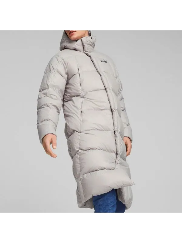 Куртка lightweight hooded down coat 'grey' Puma — изображение 4 из 4, серый