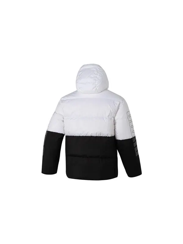 Куртка colorblock puffer jacket 'black' Puma — изображение 2 из 4, черный