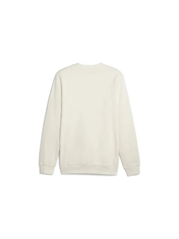 Свитер ess fleece sweater 'white' Puma — изображение 2 из 4, белый