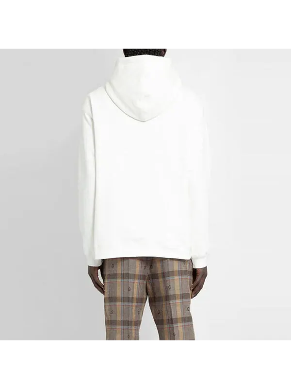 Толстовка Gucci cherry cotton sweatshirt 'ivory' — изображение 4 из 4, белый