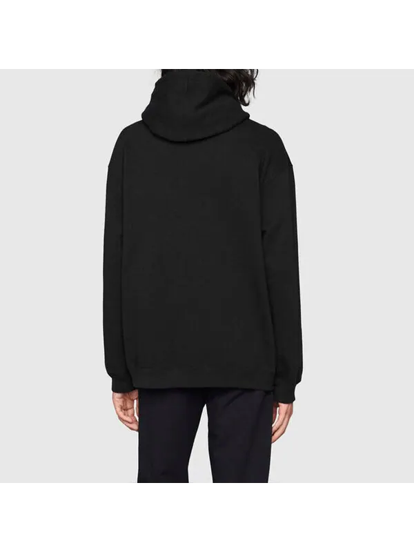 Толстовка GUCCI FW21 You got good taste Hoodie 'Black' — изображение 3 из 4, черный/красный