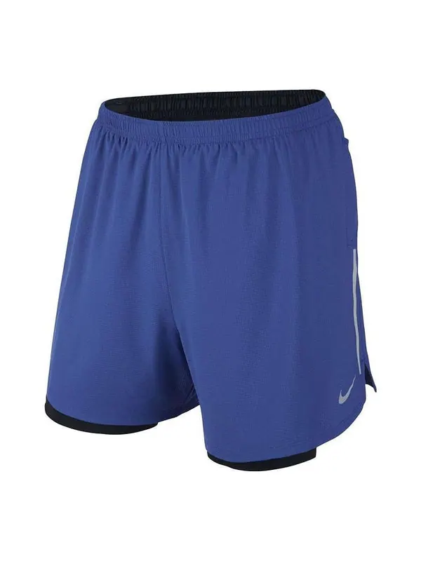 Шорты men's solid color logo straight shorts blue Nike — изображение 1 из 3, мульти