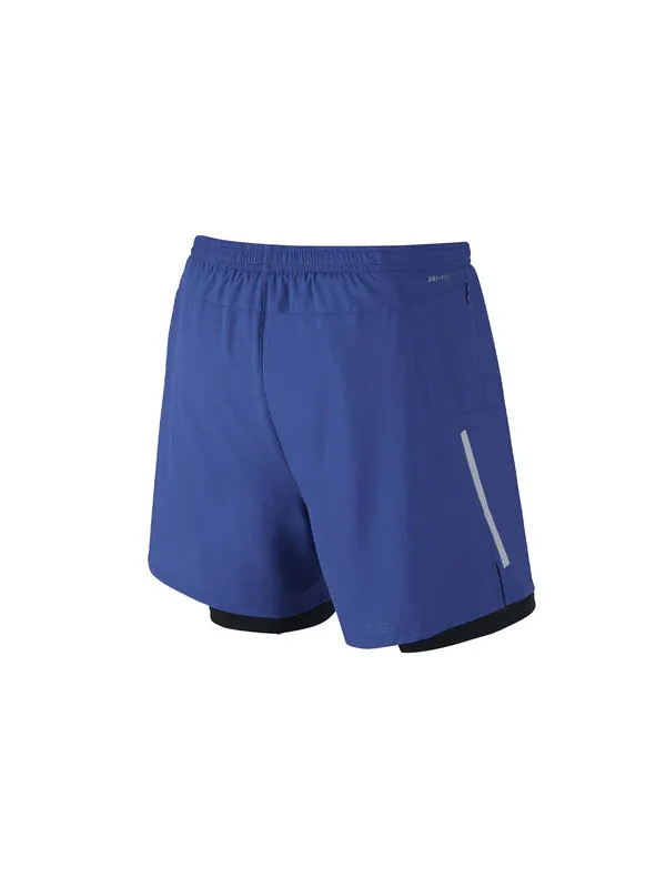 Шорты men's solid color logo straight shorts blue Nike — изображение 2 из 3, мульти