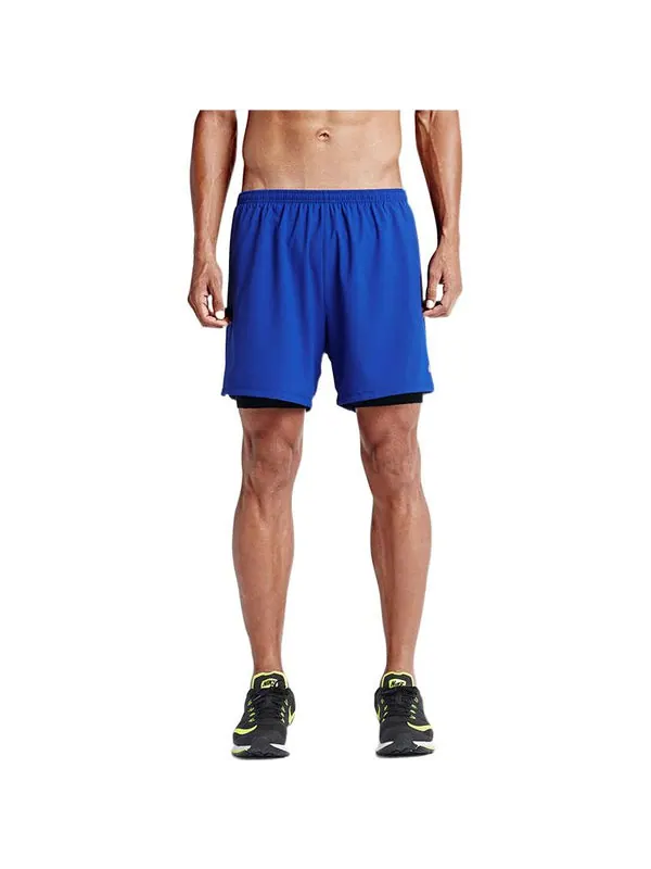 Шорты men's solid color logo straight shorts blue Nike — изображение 3 из 3, мульти