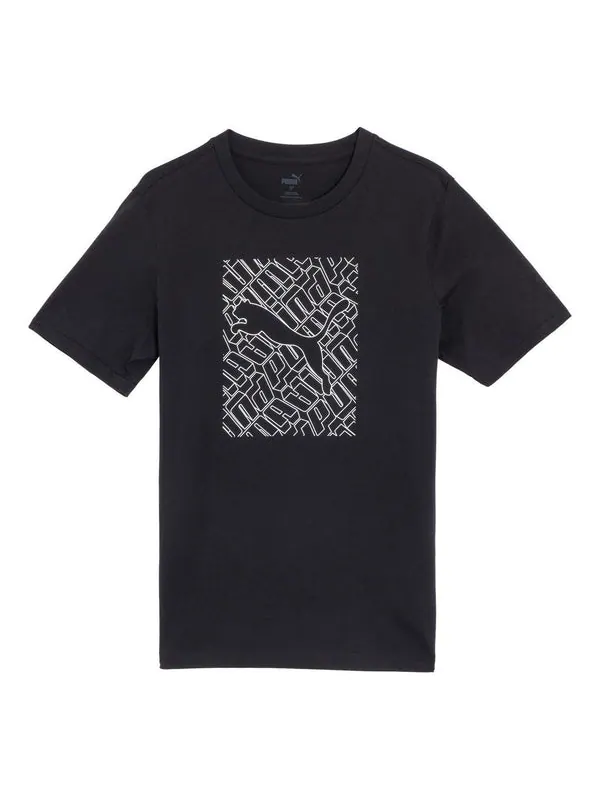 Футболка graphics cat t-shirt 'black' Puma — изображение 1 из 2, черный