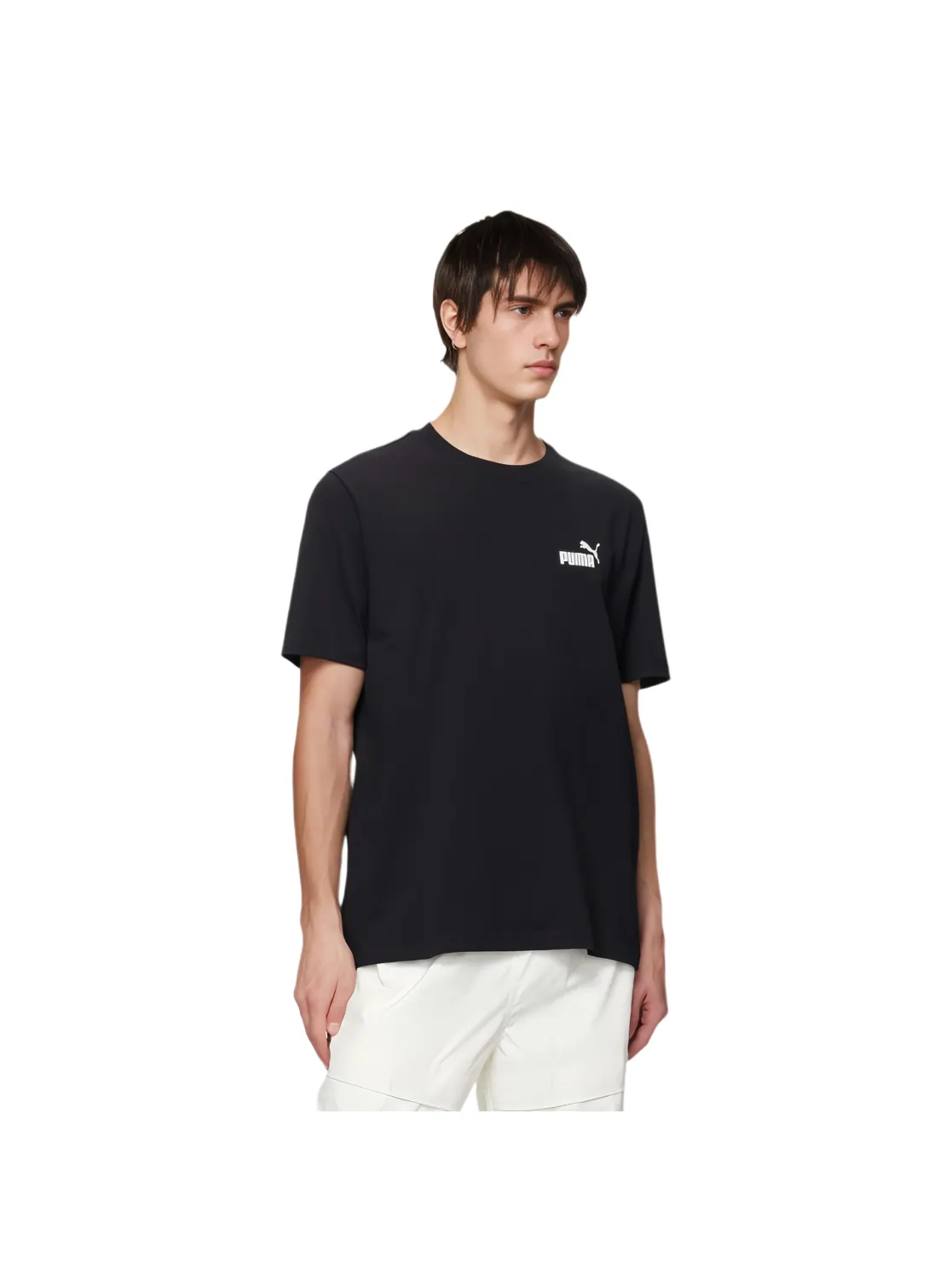 Футболка Puma Ess Logo Men's — изображение 2 из 4, черный