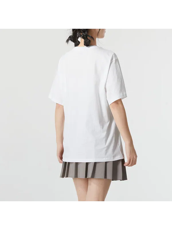 Футболка logo graphic t-shirt 'white black' Puma — изображение 3 из 4, белый/черный