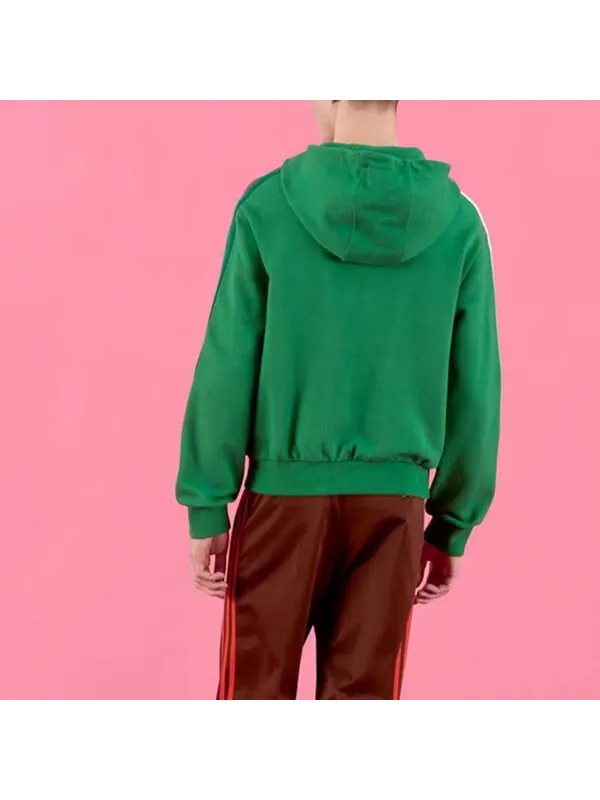 Толстовка adidas cotton hoodies 'green' Gucci — изображение 4 из 4, зеленый