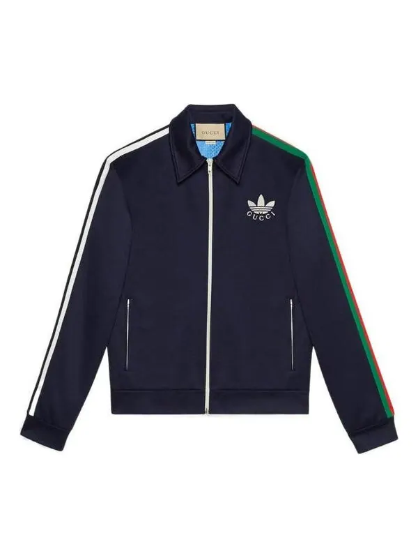 Куртка adidas x Gucci zip jacket — изображение 1 из 4, темно-синий
