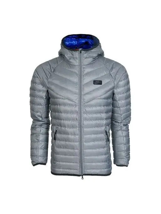 Пуховик Nike Sports Stay Warm hooded down Jacket Gray — изображение 1 из 3, серый
