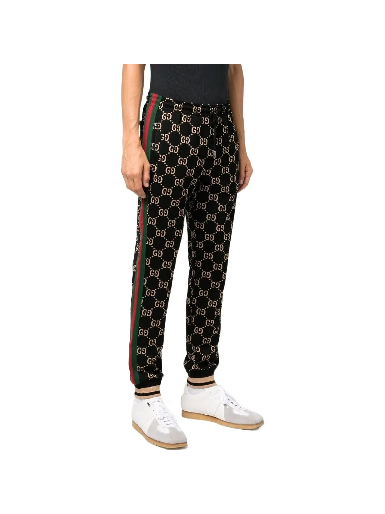 Спортивные штаны Gucci GG Jersey Cotton Jogging — изображение 1 из 6, черный