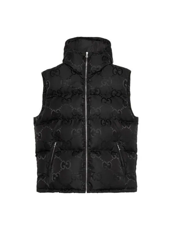 Жилет Gucci Jumbo GG Canvas Vest — изображение 1 из 4, черный