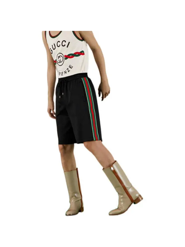 Шорты Gucci technical jersey shorts — изображение 4 из 4, черный