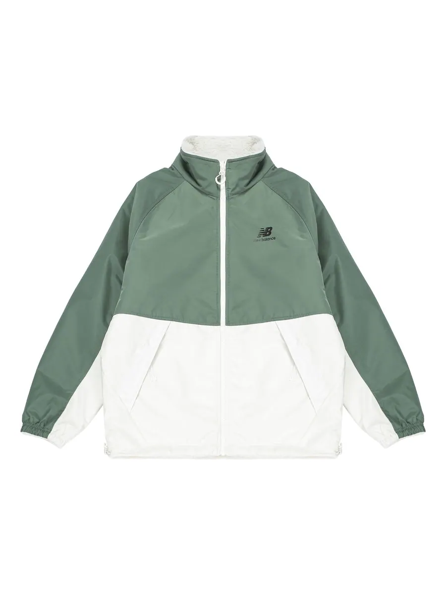 Куртка New Balance Sports Warm Reversible Jacket 'White Green' — изображение 1 из 4, белый