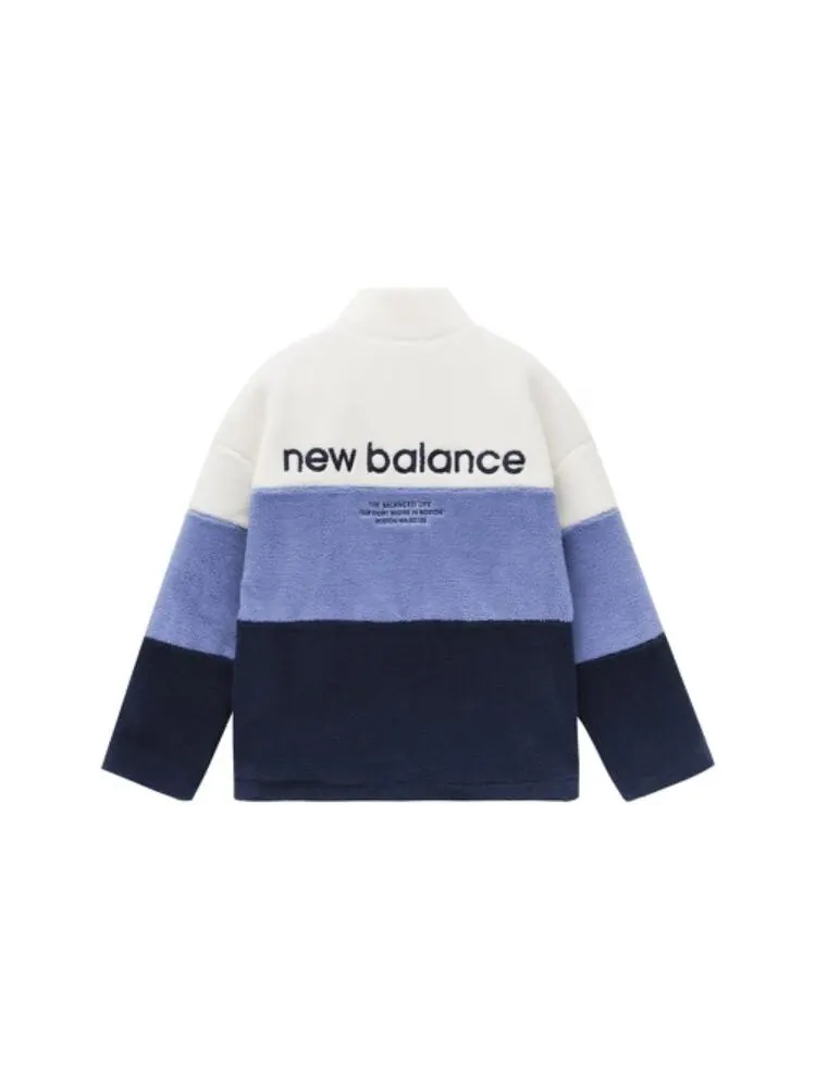 Куртка New Balance Plus Colorblock Patch Detail Teddy — изображение 2 из 2, фиолетовый