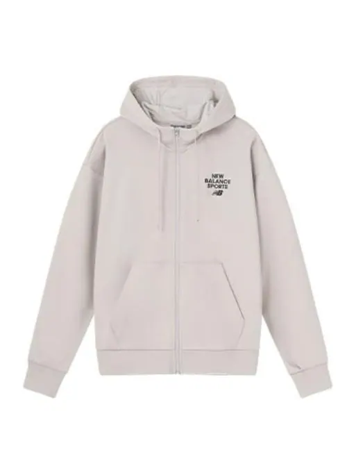 Куртка New Balance Sportswear Hooded Jacket 'Beige Black' — изображение 1 из 1, бежевый