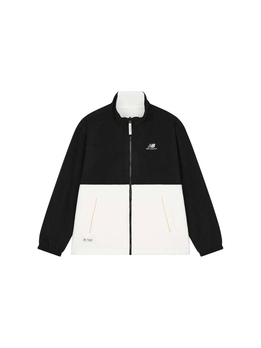 Куртка New Balance Sportswear Jacket 'Cream White Black' — изображение 3 из 3, белый