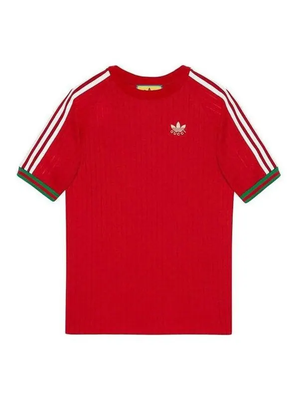 Футболка adidas x Gucci Jersey T-Shirt — изображение 1 из 3, красный