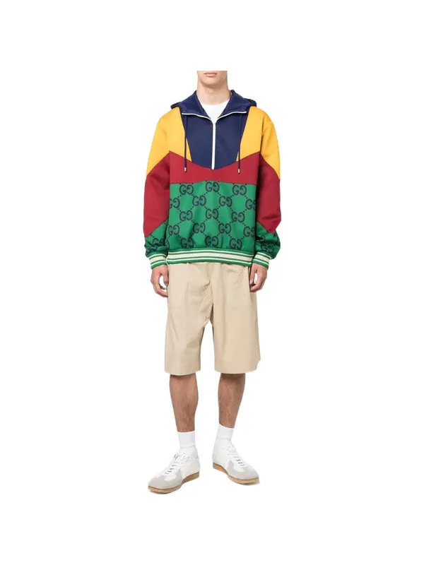 Толстовка GUCCI Panel GG Anorak 'Multi' — изображение 2 из 3, мульти