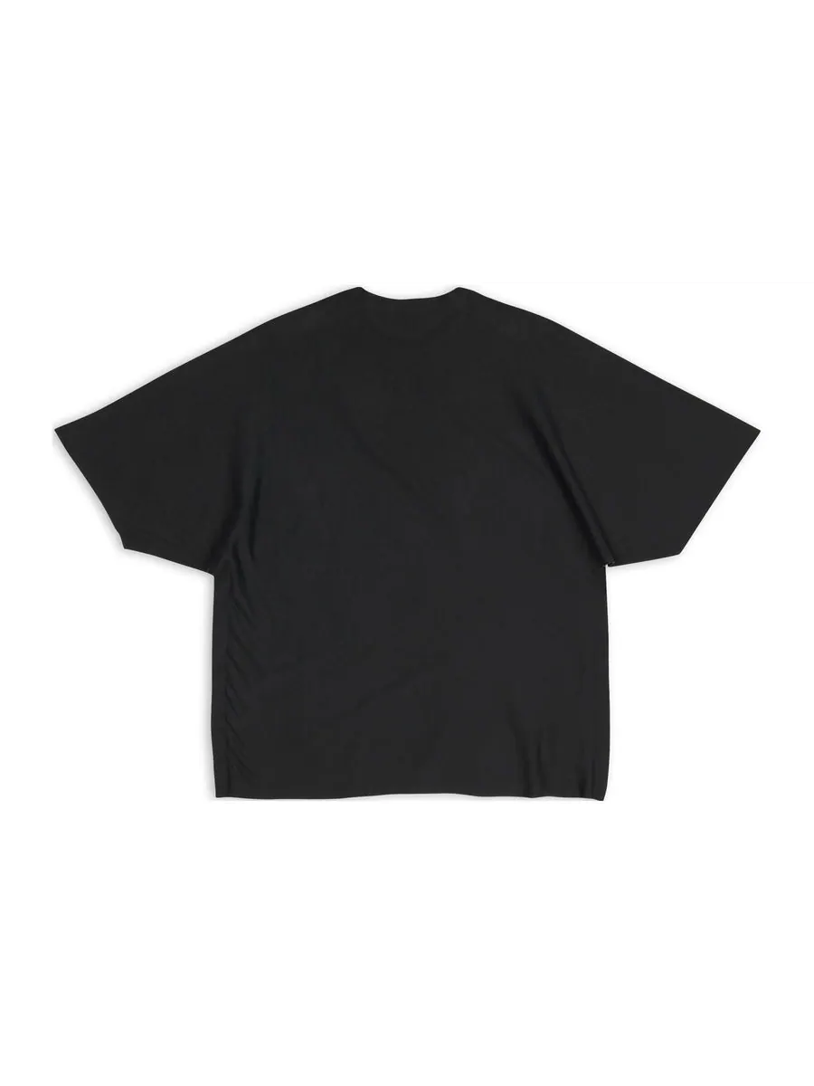 Футболка Balenciaga 3B Sports Icon Flat T-Shirt 'Black' — изображение 3 из 5, черный