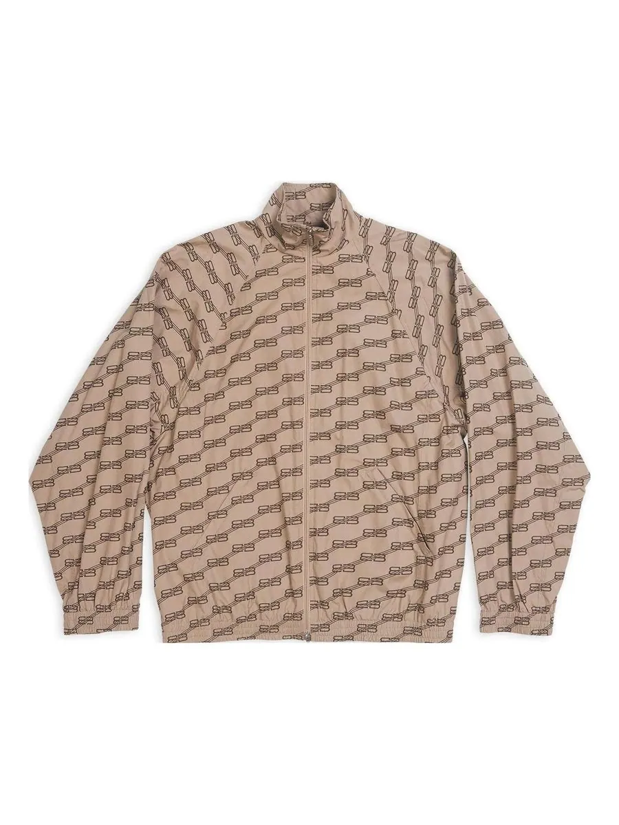 Куртка Balenciaga BB Monogram Tracksuit Jacket Regular Fit 'Beige Brown' — изображение 1 из 4, бежевый