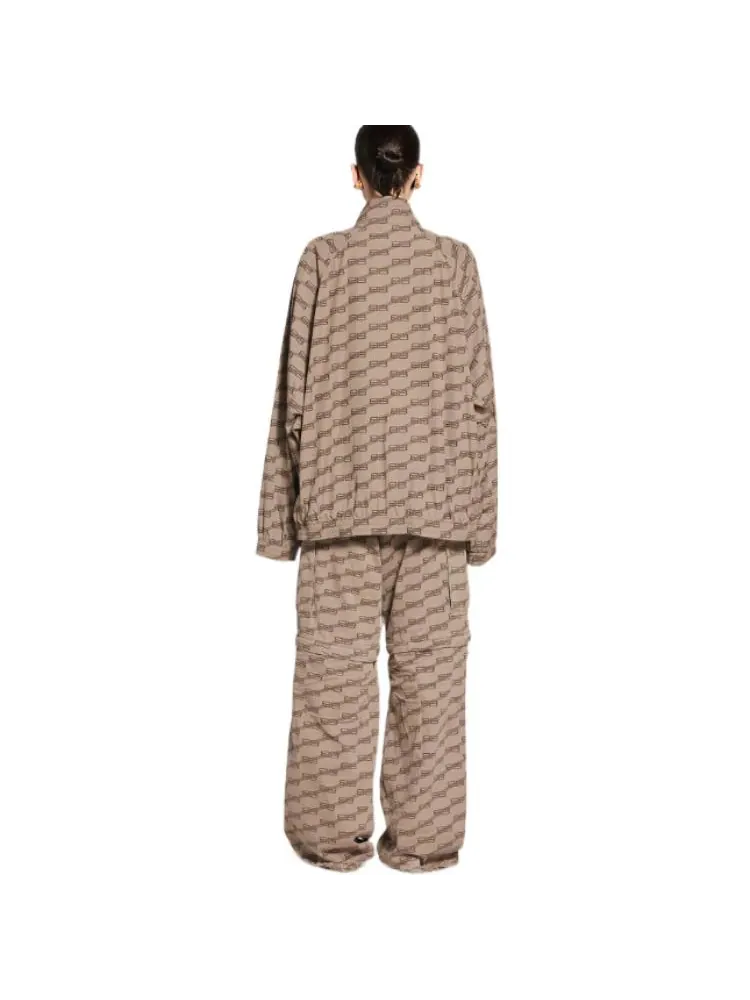 Куртка Balenciaga BB Monogram Tracksuit Jacket Regular Fit 'Beige Brown' — изображение 4 из 4, бежевый