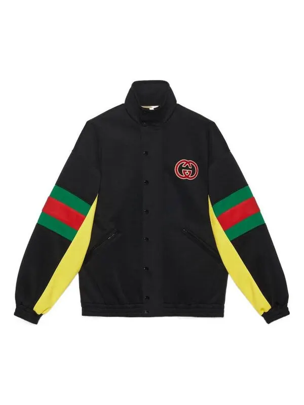 Куртка Gucci light neoprane jacket with web — изображение 1 из 1, черный