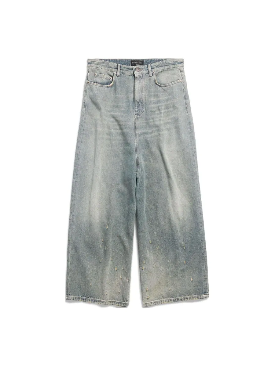 Спортивные брюки (WMNS) Balenciaga Low Crotch Pants 'Light Blue' — изображение 1 из 7, синий