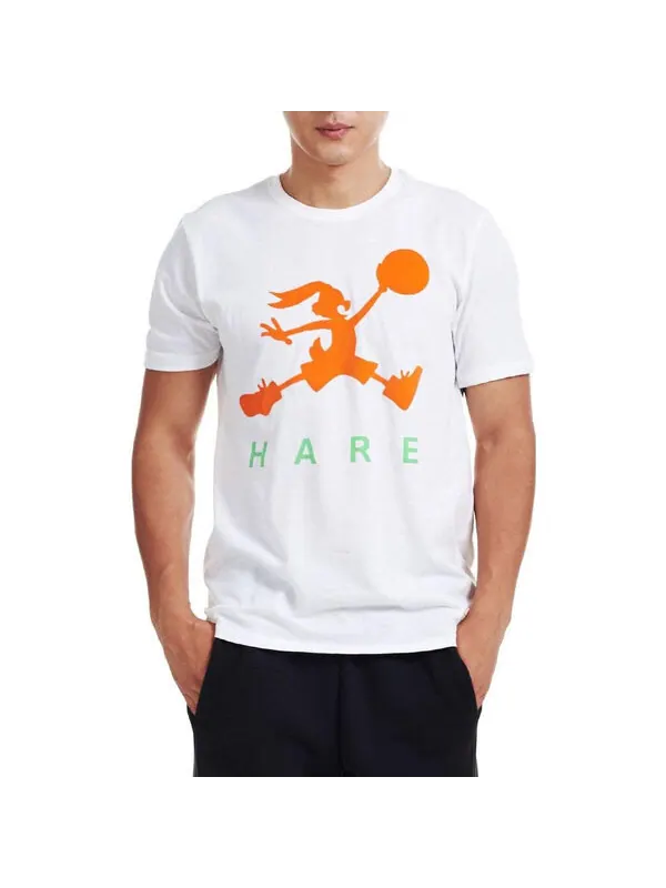 Футболка Air Jordan Hare T-Shirt 'White' — изображение 3 из 4, белый/мульти