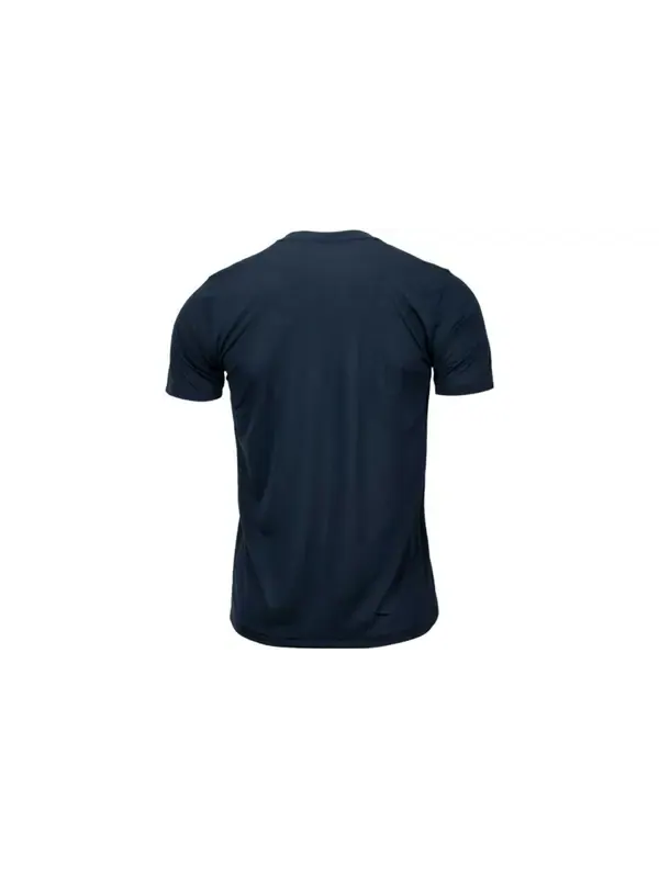 Футболка NIKE Solid Round Neck T-Shirt 'Dark Navy Blue' — изображение 2 из 2, темный темно-синий синий