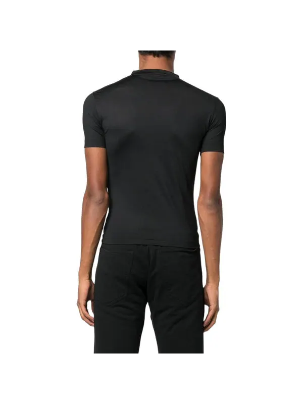 Футболка super tight shiny fitted t-shirt 'black' Balenciaga — изображение 3 из 3, черный
