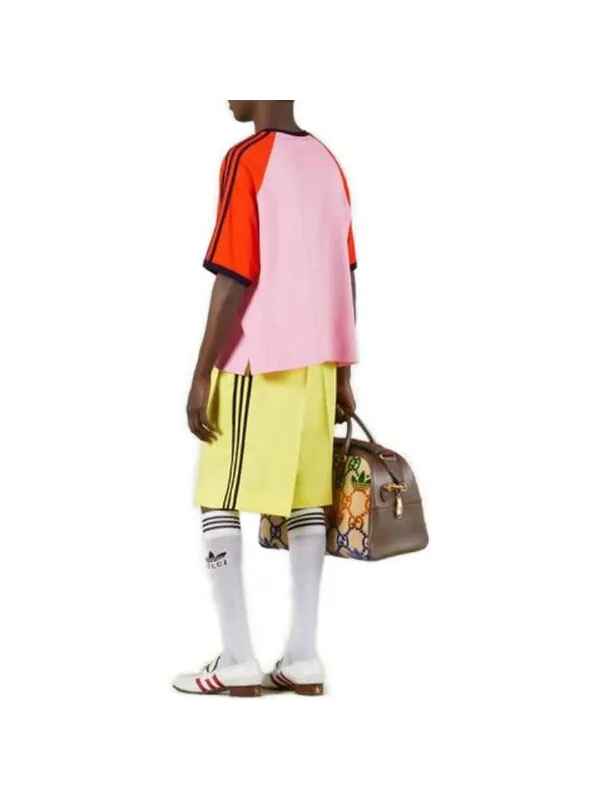 Футболка adidas x cotton jersey t-shirt 'pink' Gucci — изображение 4 из 4, розовый