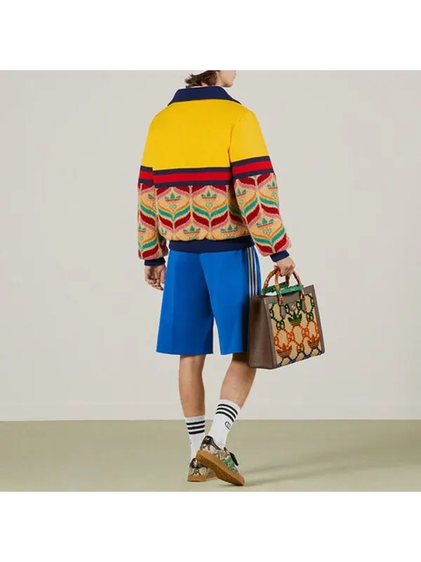 Куртка adidas half-zip jacket 'camel yellow' — изображение 3 из 3, желтый