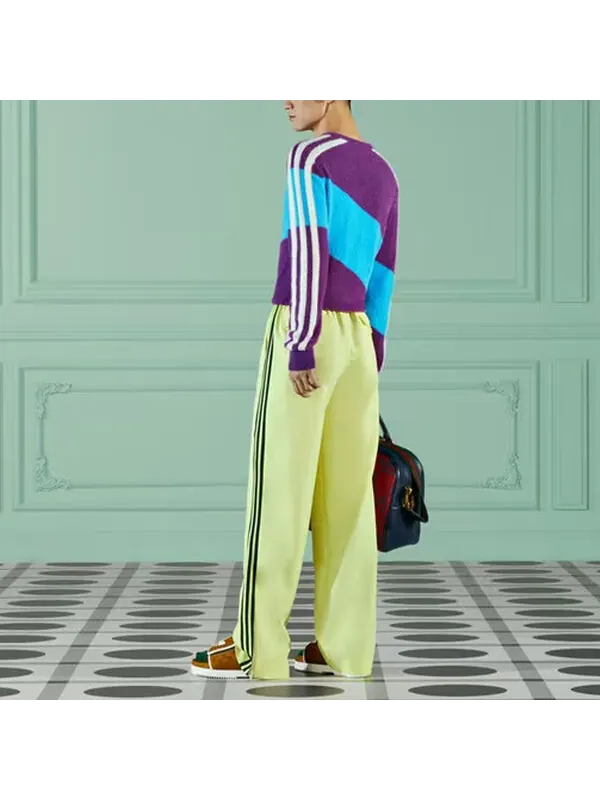 Свитер adidas wool sweater 'purple light blue' Gucci — изображение 3 из 4, фиолетовый/светлый синий