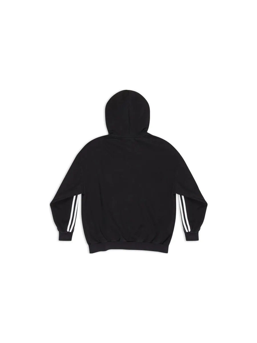 Куртка Balenciaga x adidas Zip-Up Hoodie 'Black White' — изображение 2 из 6, черный