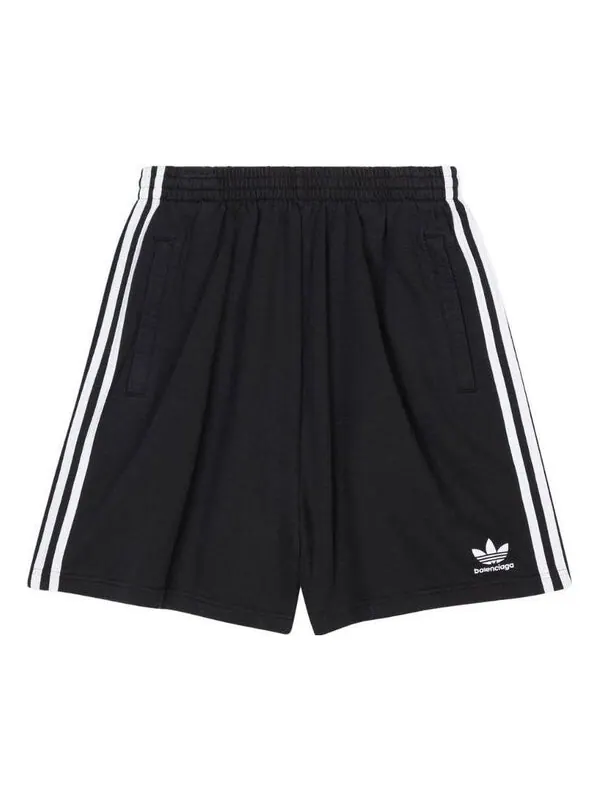 Шорты x adidas large shorts 'black' Balenciaga — изображение 1 из 4, черный
