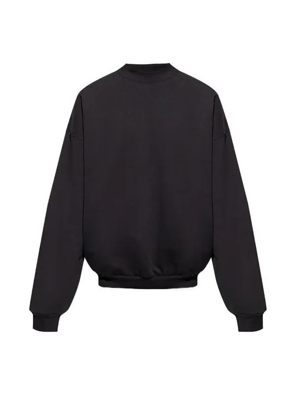 Свитер care label creweneck sweatshirt 'black' Balenciaga — изображение 1 из 4, черный