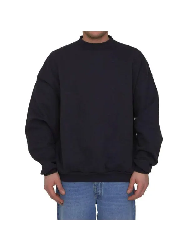 Свитер care label creweneck sweatshirt 'black' Balenciaga — изображение 2 из 4, черный
