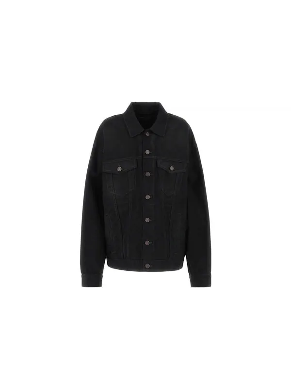 Куртка gaffer taped political campaign denim jacket 'black' Balenciaga — изображение 2 из 4, черный