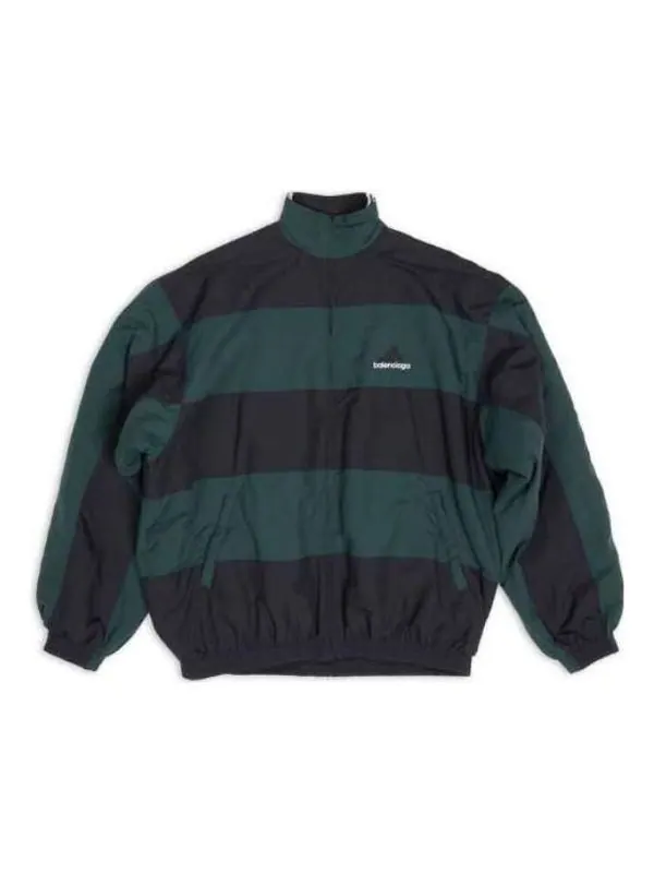 Куртка x adidas reversible tracksuit jacket 'black green' Balenciaga — изображение 1 из 4, черный/зеленый