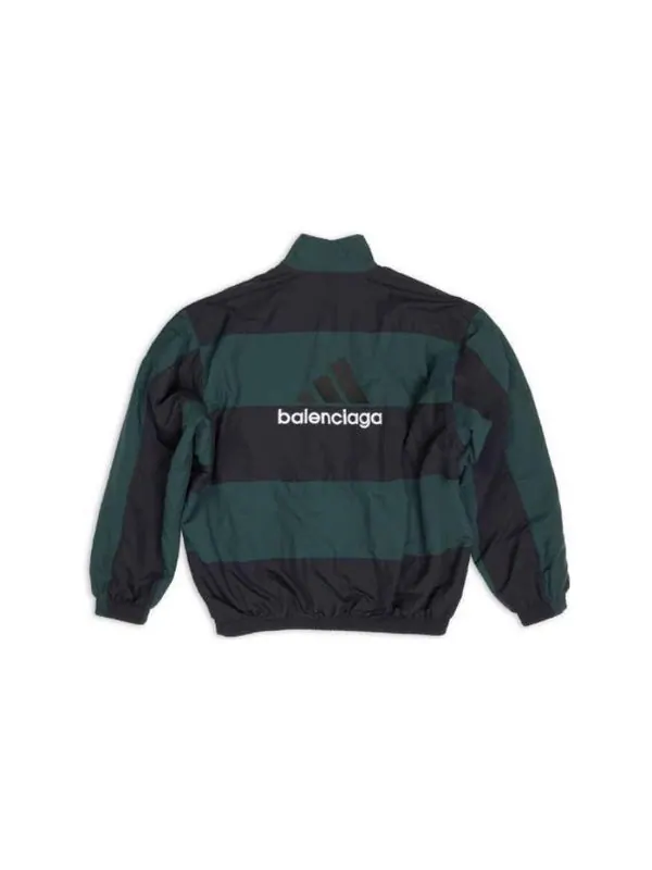 Куртка x adidas reversible tracksuit jacket 'black green' Balenciaga — изображение 2 из 4, черный/зеленый