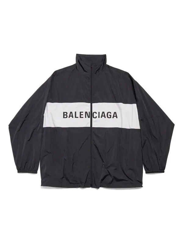 Куртка zip-up jacket 'black' Balenciaga — изображение 1 из 2, черный