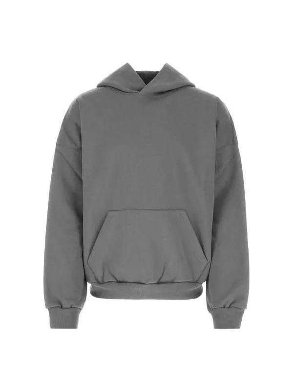 Толстовка care label hoodie middle fit 'grey black' Balenciaga — изображение 1 из 4, серый/черный