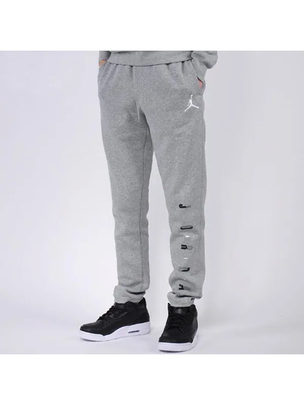 Спортивные штаны Air Jordan Casual Slim Fit Sports Pants Gray — изображение 3 из 3, серый