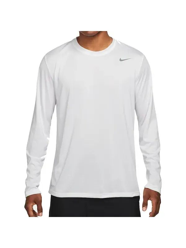 Футболка Nike Team Legend Long Sleeve Training Tee 'White' — изображение 1 из 4, белый