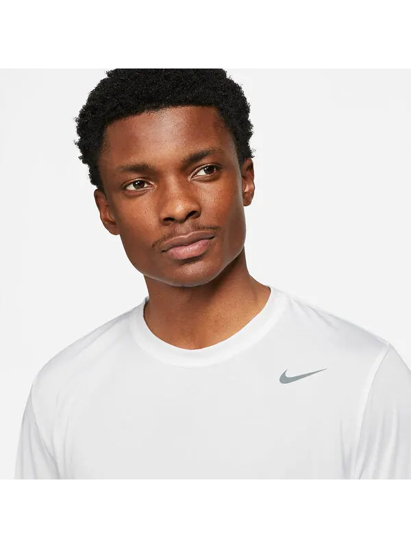 Футболка Nike Team Legend Long Sleeve Training Tee 'White' — изображение 3 из 4, белый