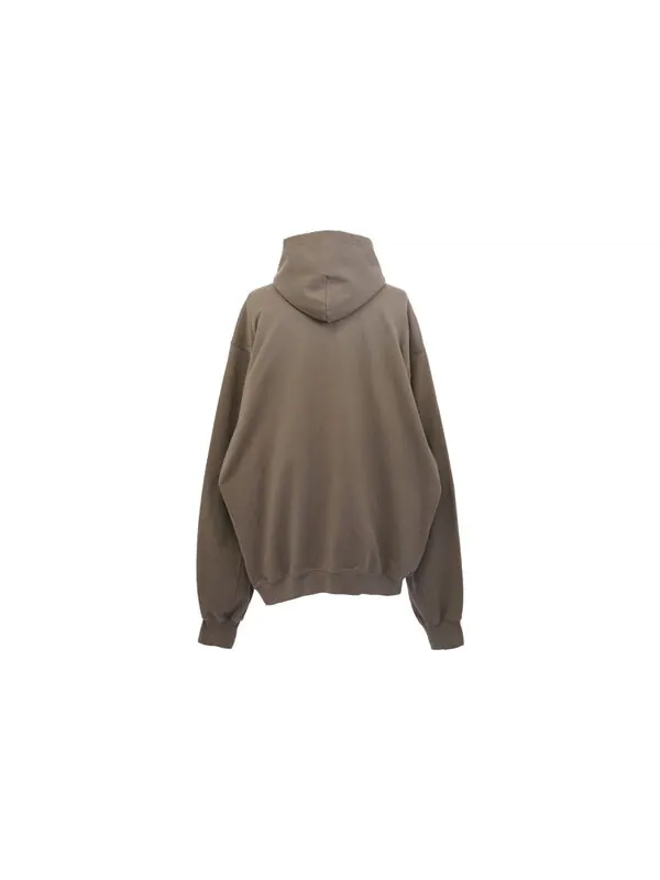 Куртка boxy logo hoodie 'taupe black' Balenciaga — изображение 2 из 2, черный